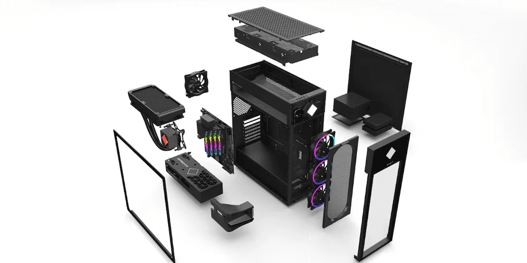 Detailed components of an HP OMEN desktop